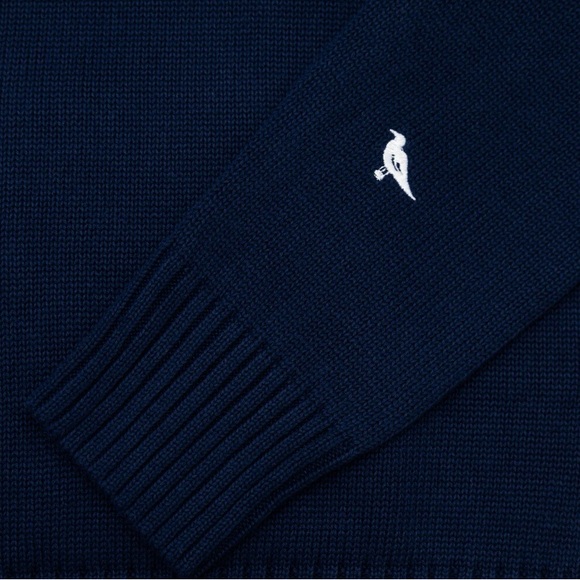 Mystic Women's Intarsia Knit Sweater in Navy - Picture 3 of 7